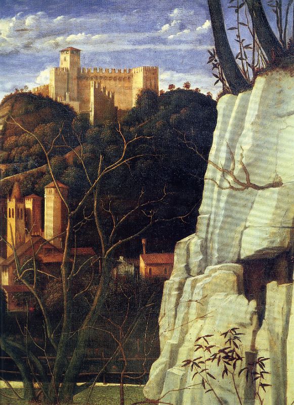 09-4 St Francis in the Desert - Giovanni Bellini 1480 Close Up Frick Collection New York City